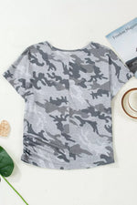 Camo Print Casual T Shirt