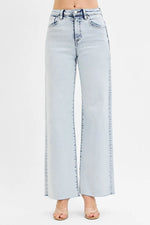 RISEN Full Size High Rise Wide Leg Jeans Plus Size - Ladyez