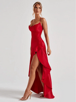 Bethany Backless Ruffles Irregular Dress Summer