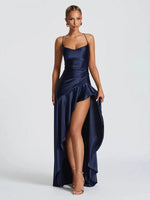 Bethany Backless Ruffles Irregular Dress Summer