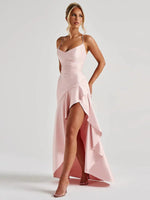 Bethany Backless Ruffles Irregular Dress Summer