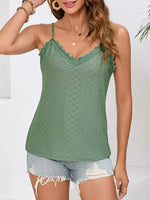 Lace Trim V-Neck Cami