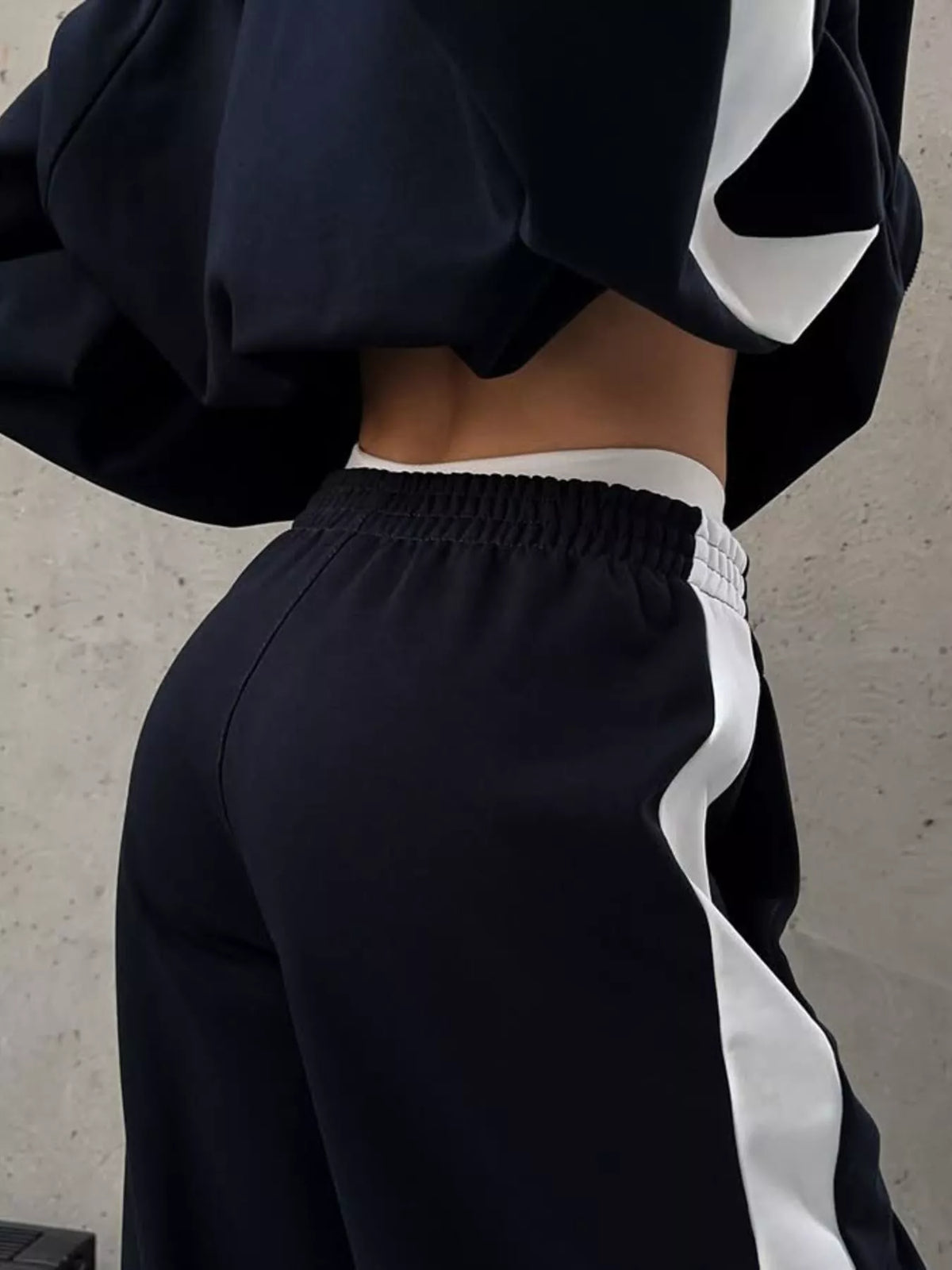 Zip Up Long Sleeve Outerwear and Pants Set