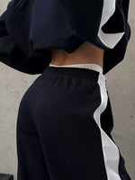 Zip Up Long Sleeve Outerwear and Pants Set