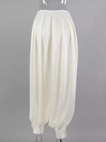 High-Waisted Satin Balloon Pants