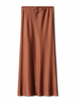Satin Midi Skirt
