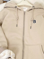 Fleece-Lined Zip-Up Hoodie