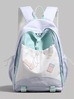 Drawstring Contrast Backpack Bag