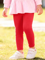 Children's Cherry Peplum Top and Leggings Set