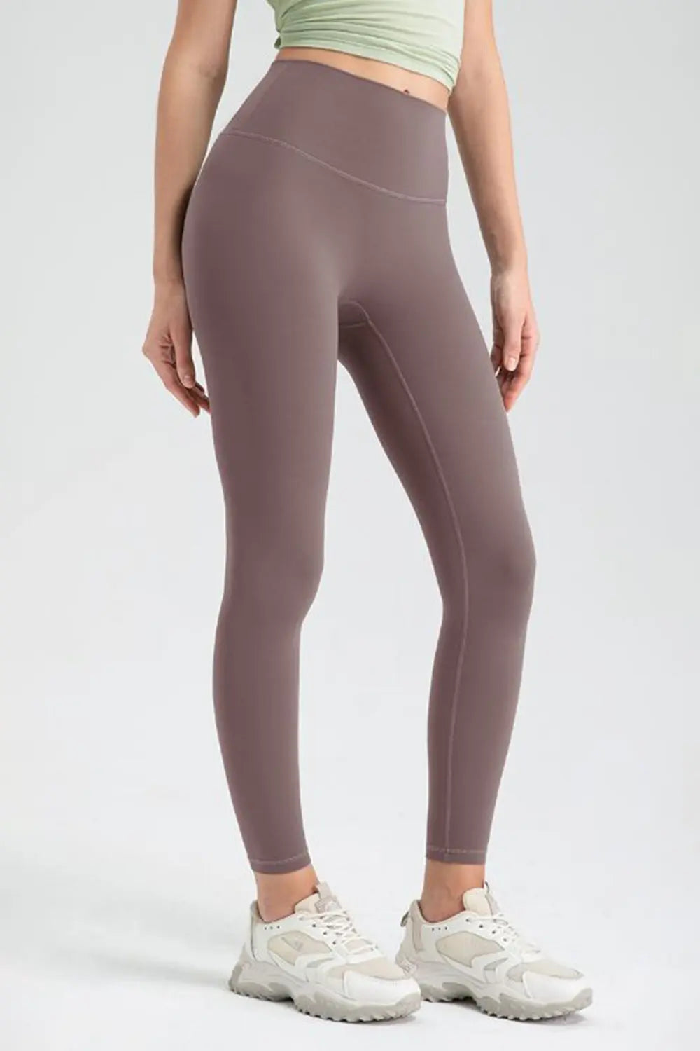 Wide Waistband High Waist Sport Leggings - Ladyez
