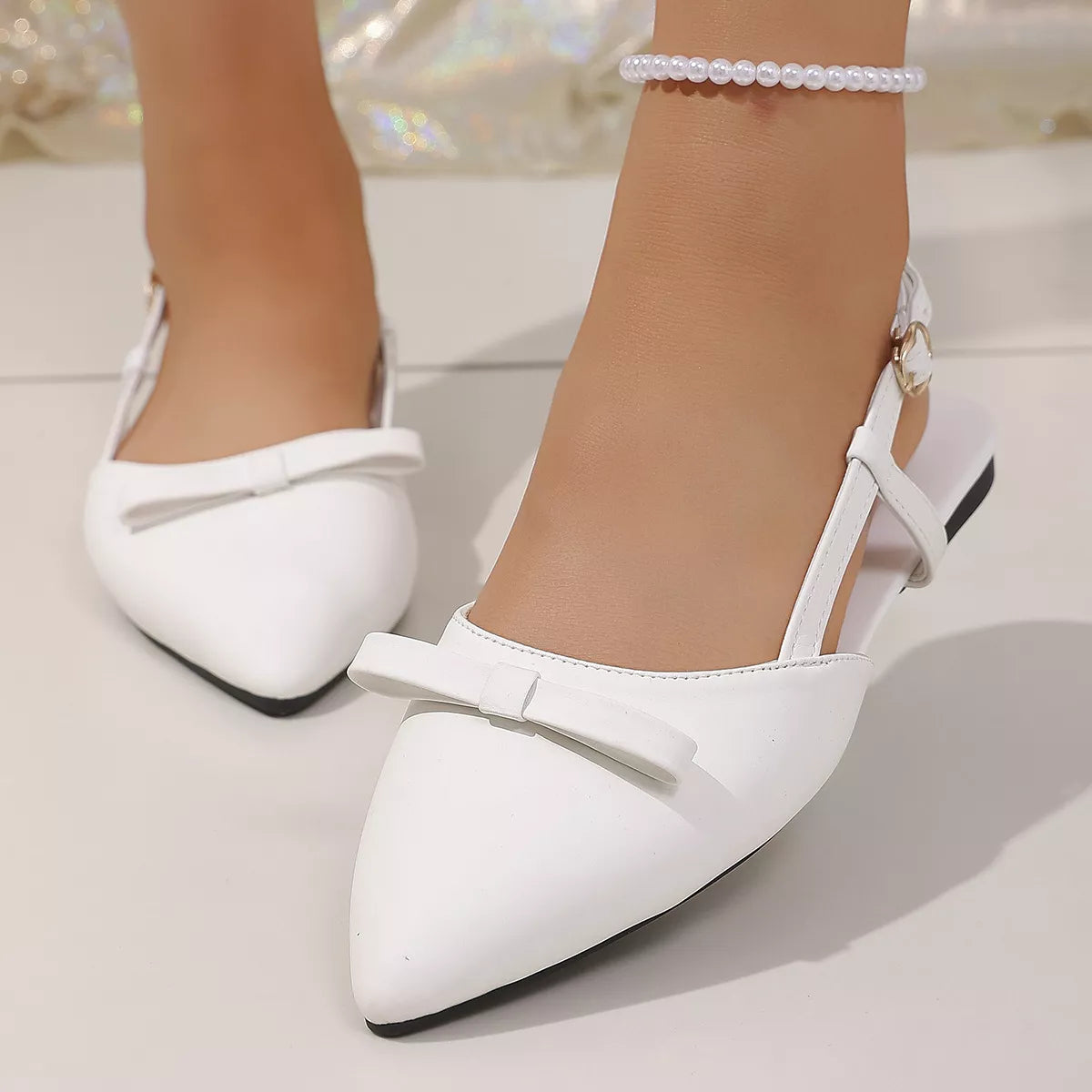 Point Toe Slingback Sandals