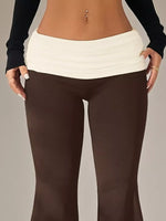 High-Waisted Polka Dot Flare Pants