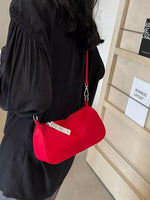 Solid Color Crossbody Bag
