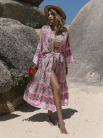 Printed Open Front Cover Up - Ladyez