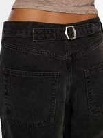 Vintage Wash Wide Leg Jeans