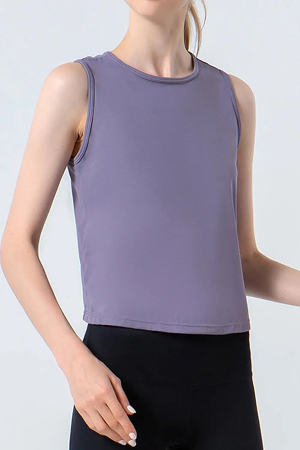 Round Neck Active Tank - Ladyez