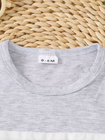 Children's Animal Embroidered Tee and Shorts Set