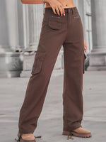 Drawstring Cargo Jeans - Ladyez