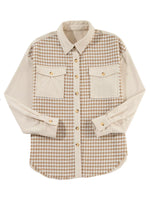 Houndstooth Button-Down Jacket