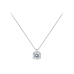 925 Sterling Silver Square Pendant Necklace