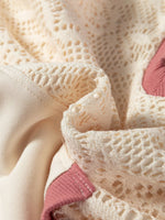 Crochet Panel Kangaroo Pocket Hoodie