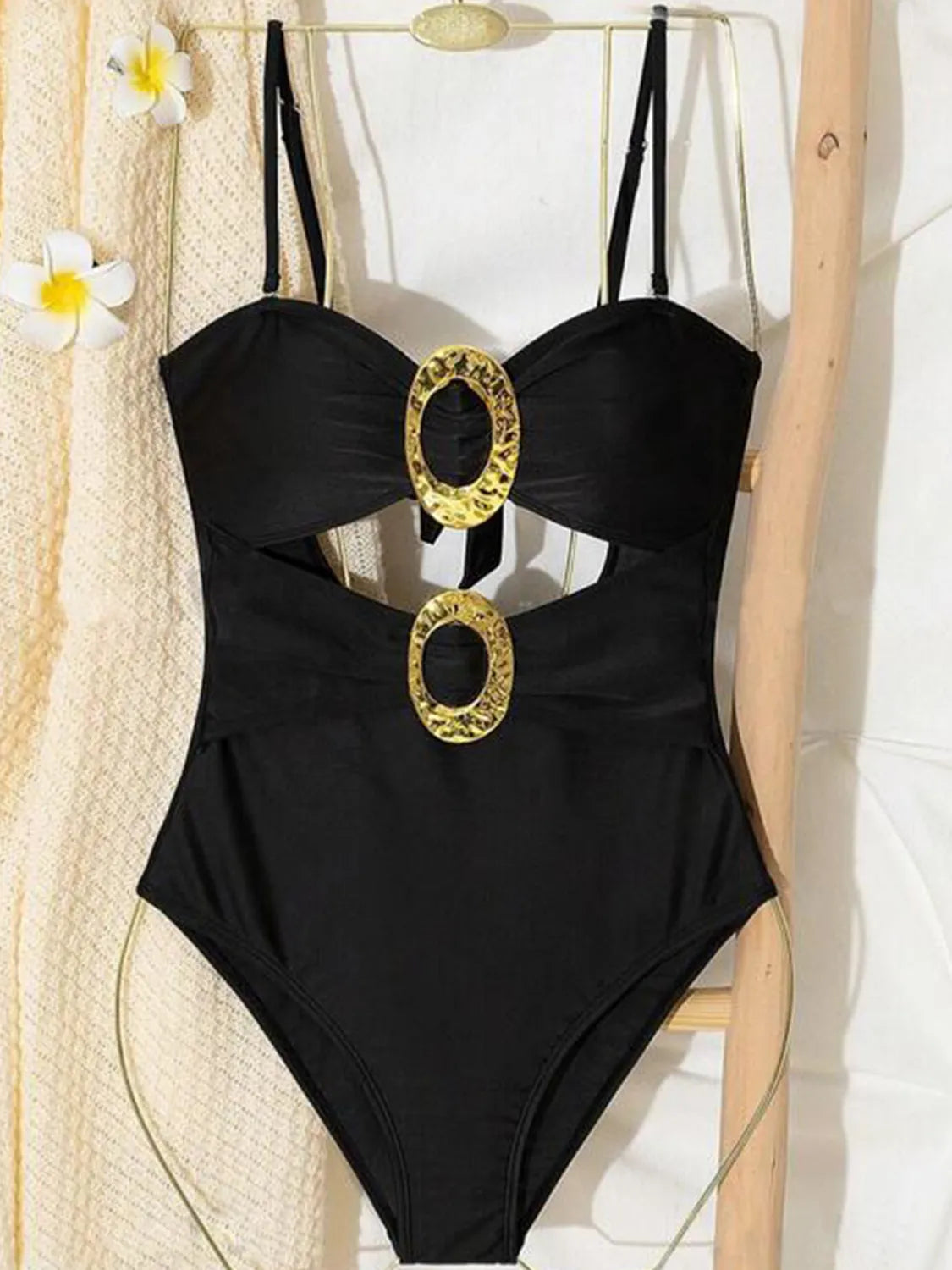 Cutout Sweetheart Neck One-Piece Swimwear - Ladyez