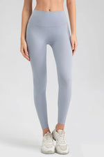 Wide Waistband Sport Leggings - Ladyez