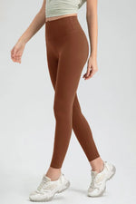 Wide Waistband High Waist Sport Leggings - Ladyez