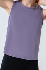 Round Neck Active Tank - Ladyez