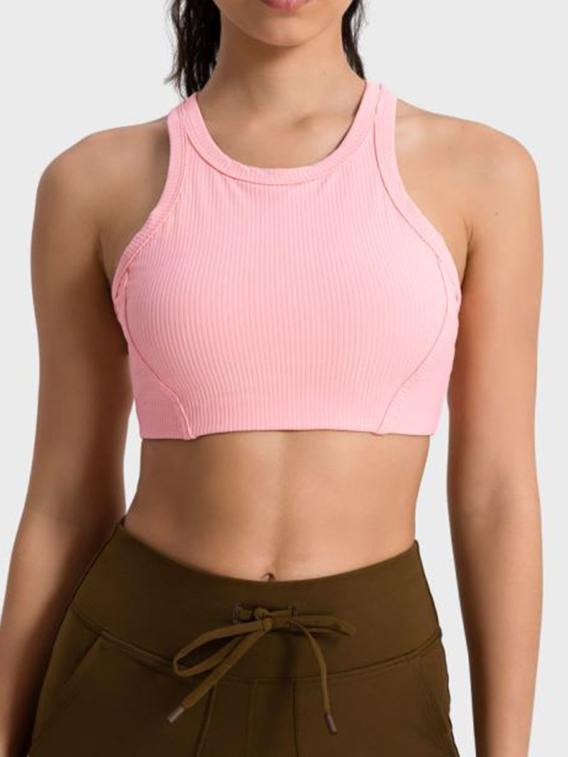 Millennia Wide Strap Cropped Sport Tank - Ladyez