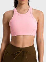 Millennia Wide Strap Cropped Sport Tank - Ladyez