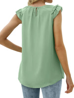 Ruffle Round Neck Blouse