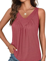 Ruched V-Neck Tank
