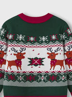 Children's Christmas Tree Round Neck Sweater