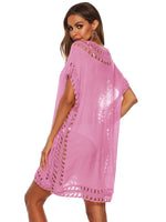Bohemian Crochet Trim Beach Cover Up Dress - Ladyez