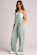 Lovelet V-Neck Wide Strap Overalls