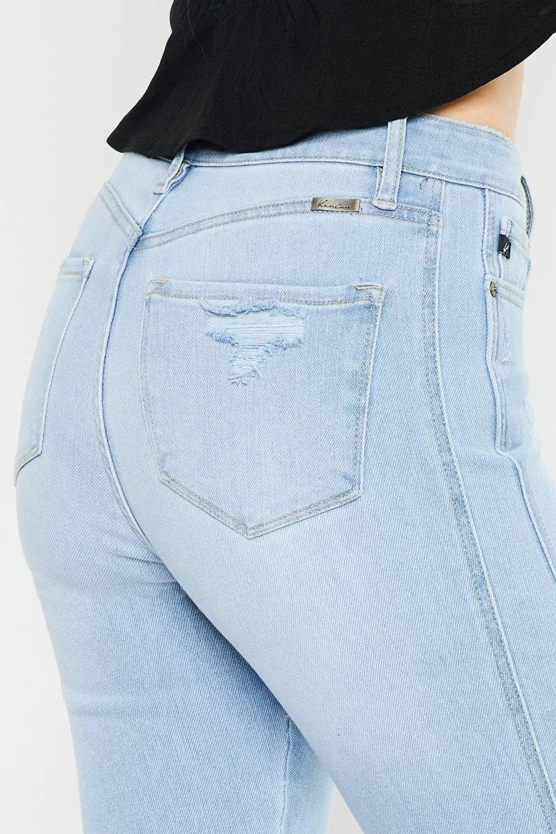 Kancan High Rise Curvy Flare Jeans - Ladyez