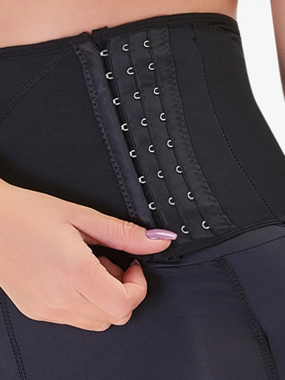 Full Size Hook and eye Shaping Shorts - Ladyez