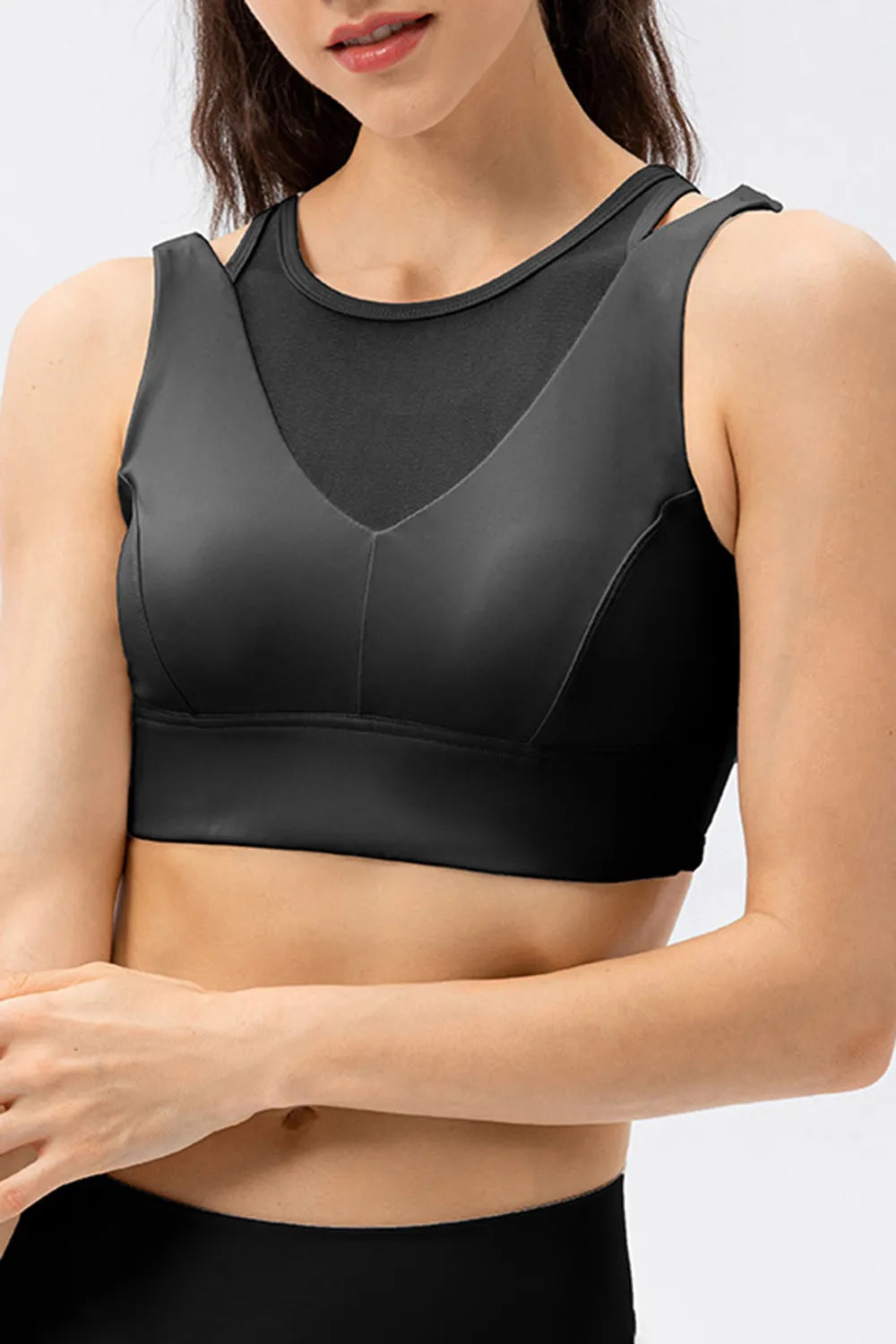 Cutout Wide Strap Active Tank - Ladyez