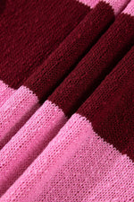 Striped Drop Shoulder Long Sleeve Pullover Regular Fit Knit Sweater