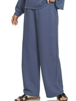 Zenana Scuba Crewneck Sweatshirt and Pants Set