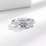 1 Carat 925 Sterling Silver Moissanite Ring