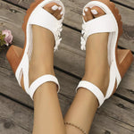Open Toe Block Heels Sandals