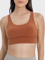 Millennia Crisscross Scoop Neck Active Tank - Ladyez