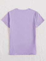 Graphic Round Neck Short Sleeve T-Shirt