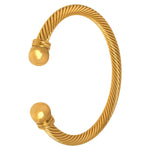 Stainless Steel Twisted Cable Cuff Bracelet