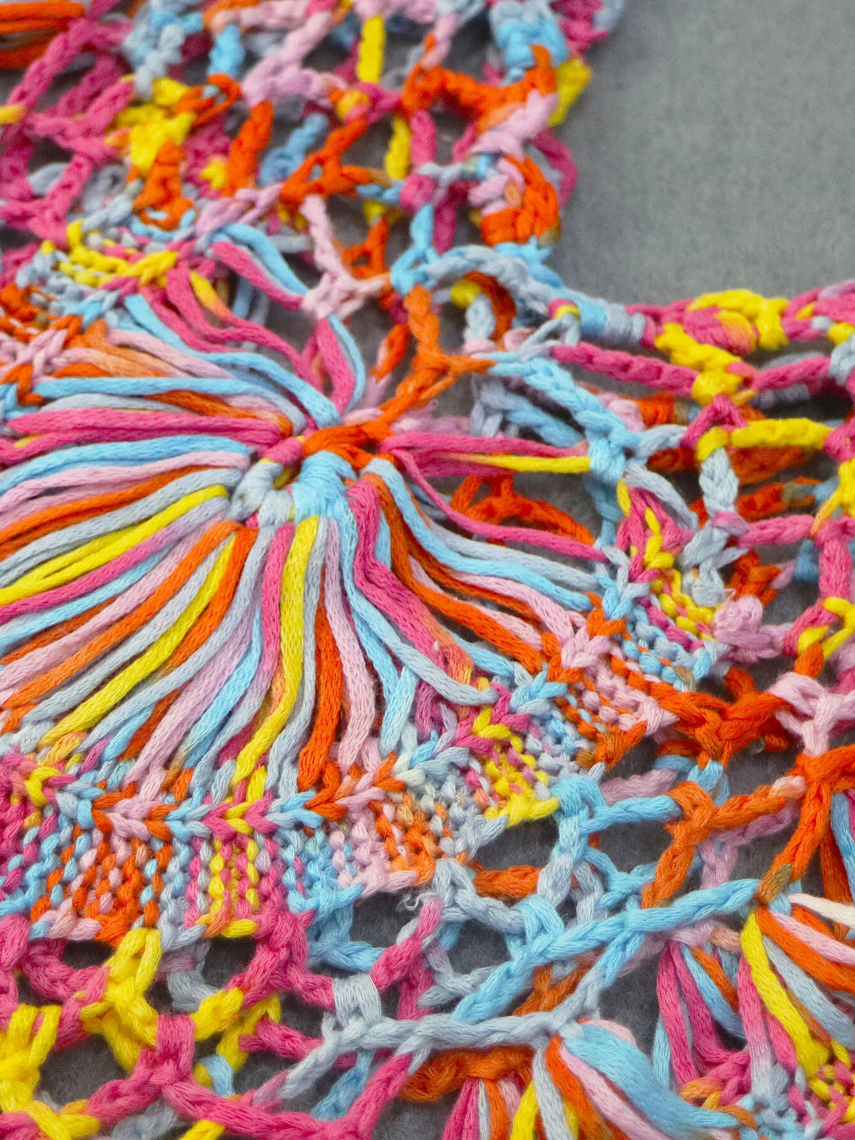 Crochet Fringe Beach Cover Up - Ladyez