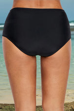 Plus Size Lace Detail Low Waist Swim Brief - Ladyez