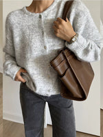 Button Up Long Sleeve Cardigan