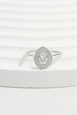 925 Sterling Silver Inland Zircon Ring